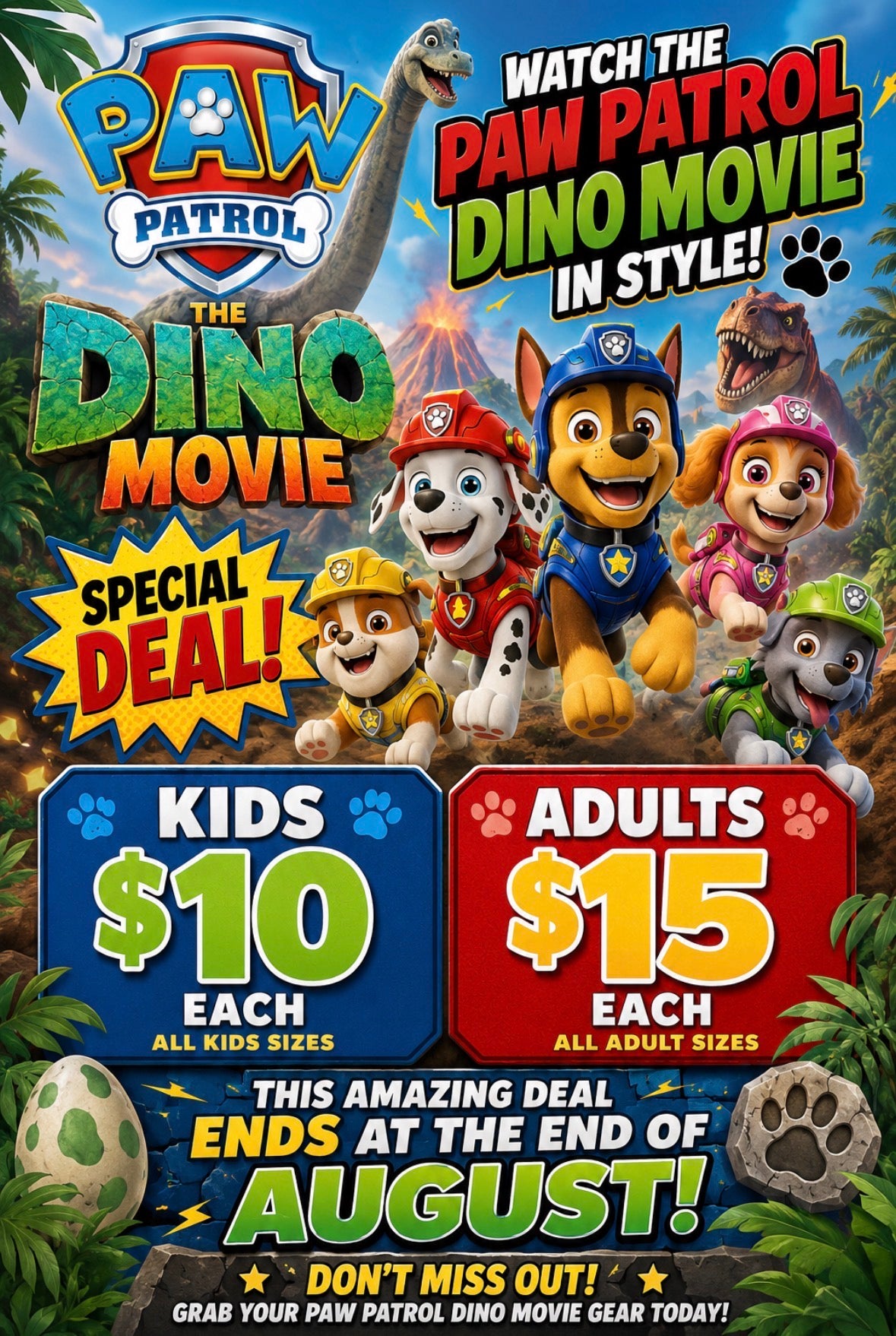 🐾🦖 PAW PATROL DINO MOVIE SPECIAL! 🦖🐾
