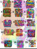 100 Days of School Shirt Designs