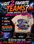 🏈🏀 GOT 2 FAVORITE TEAMS? WHY CHOOSE JUST ONE?! 🔥