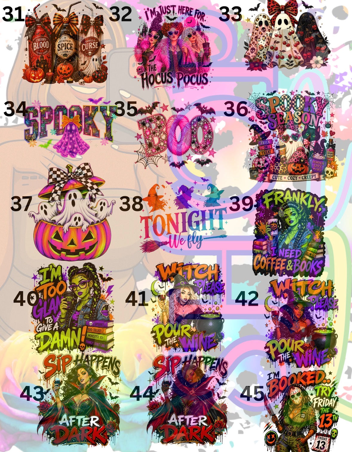 Fall / Thanksgiving / Halloween Shirt Designs