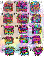 Girls Trip / Night Out Shirt Designs