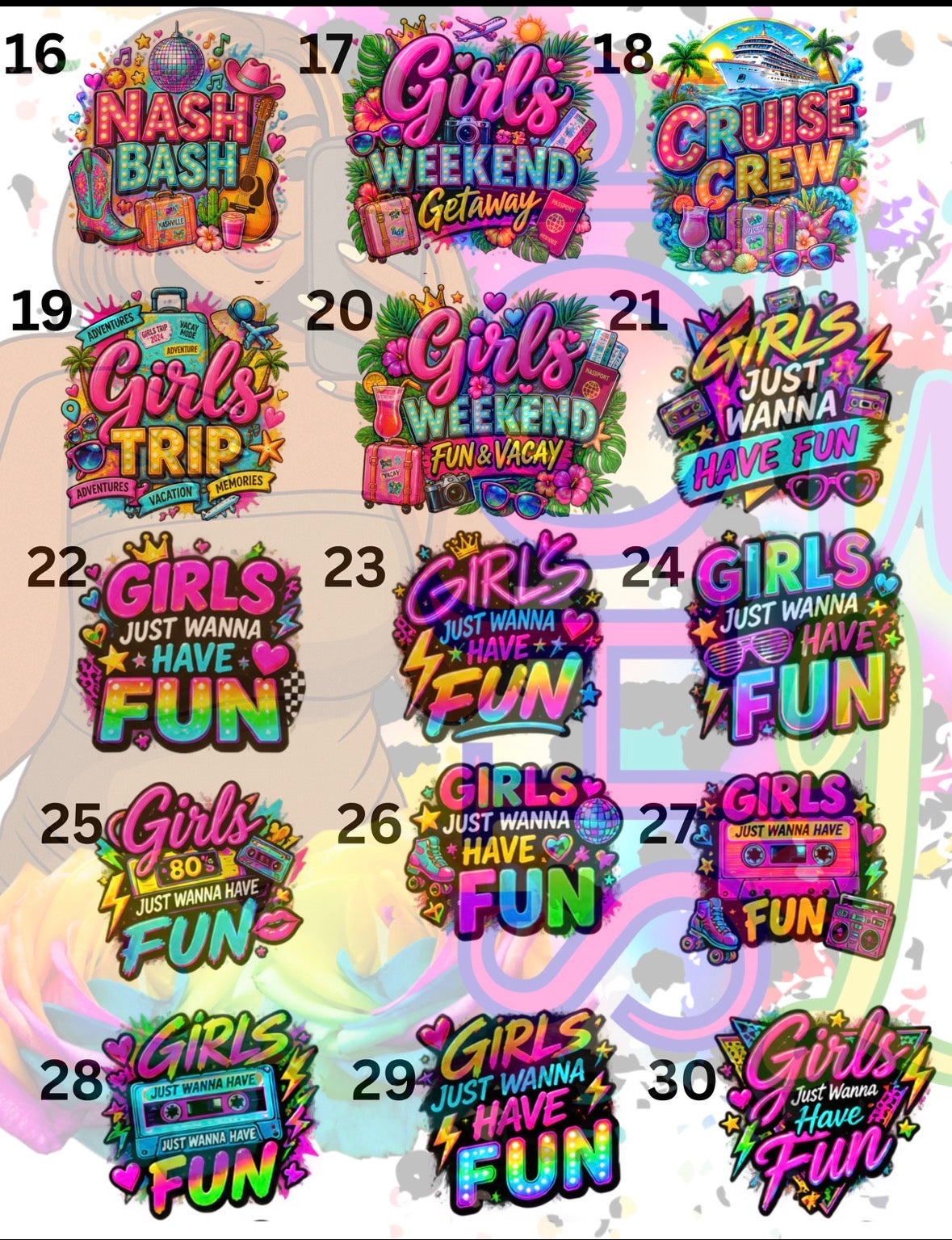Girls Trip / Night Out Shirt Designs
