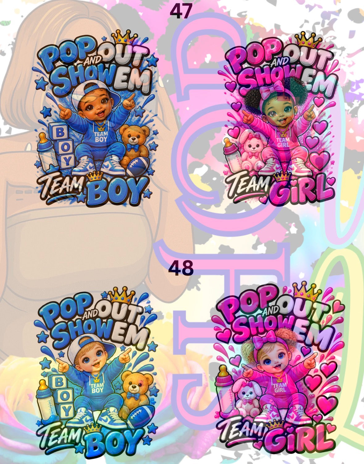 Baby Shower Shirt Designs
