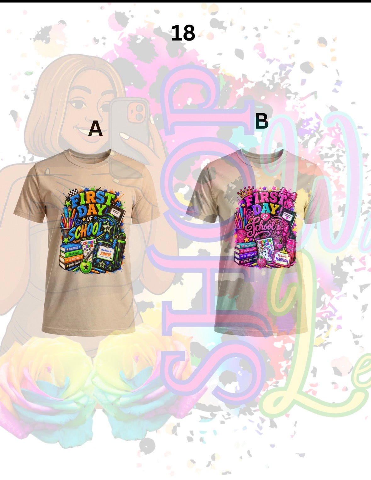 First Day of School Shirt Designs