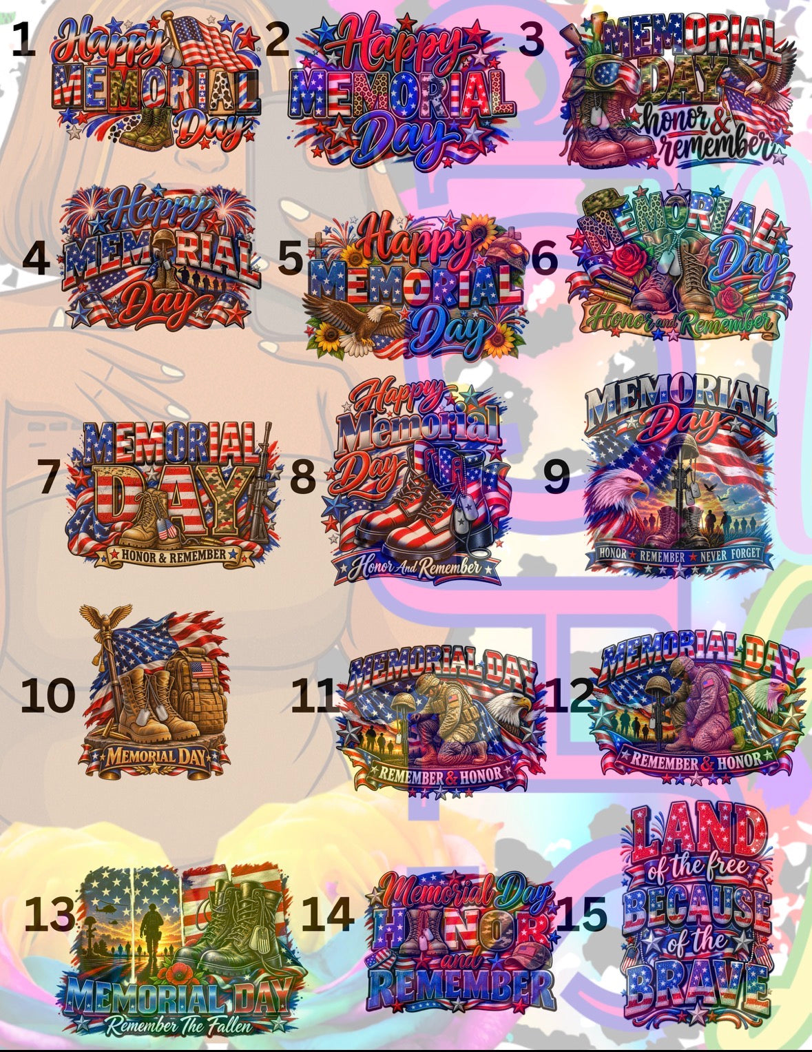 Memorial Day Shirt Designs