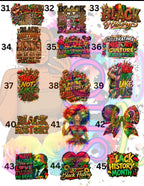 Black History / MLK Jr. / Juneteenth Shirt Designs