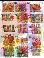 Fall / Thanksgiving / Halloween Shirt Designs