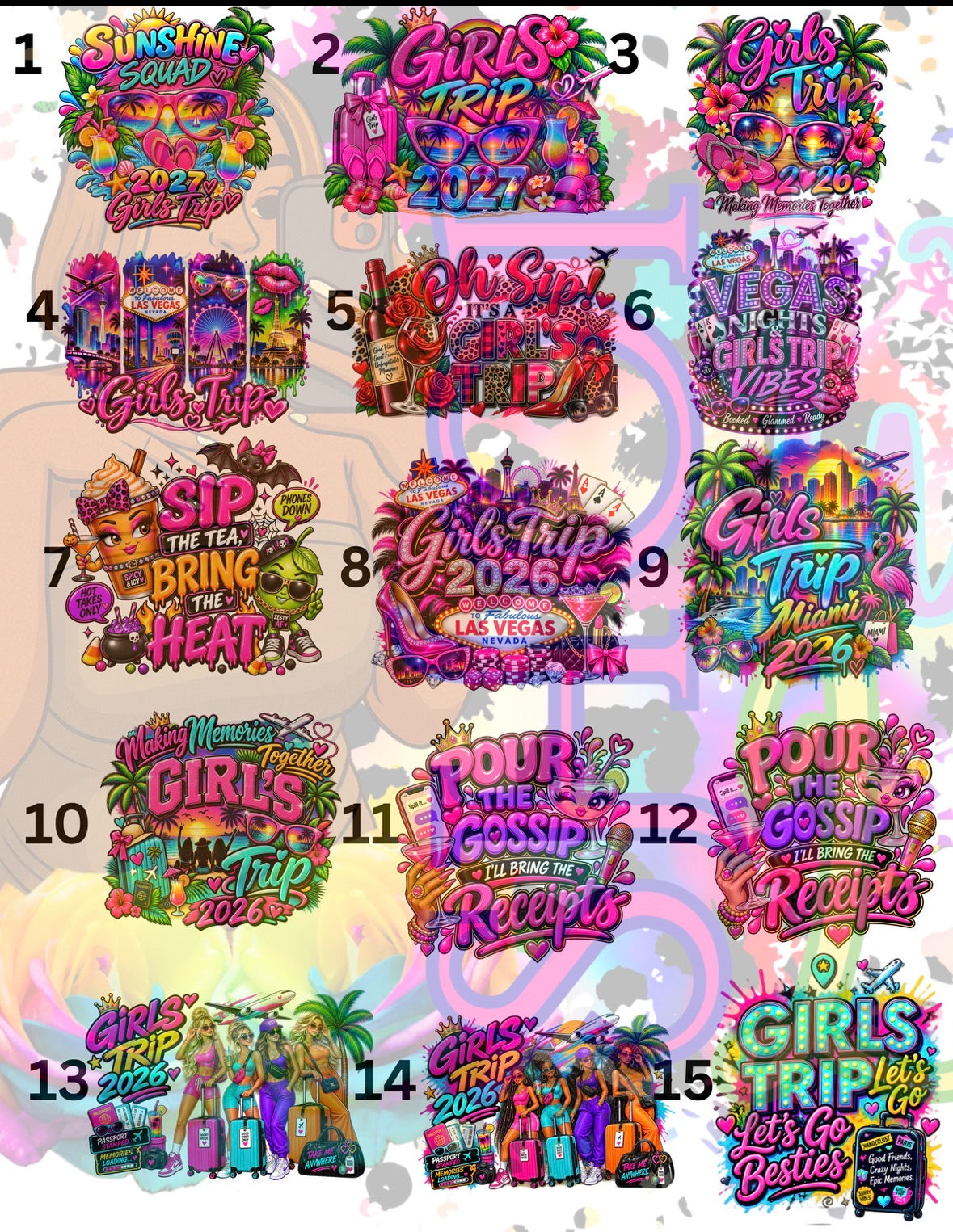Girls Trip / Night Out Shirt Designs