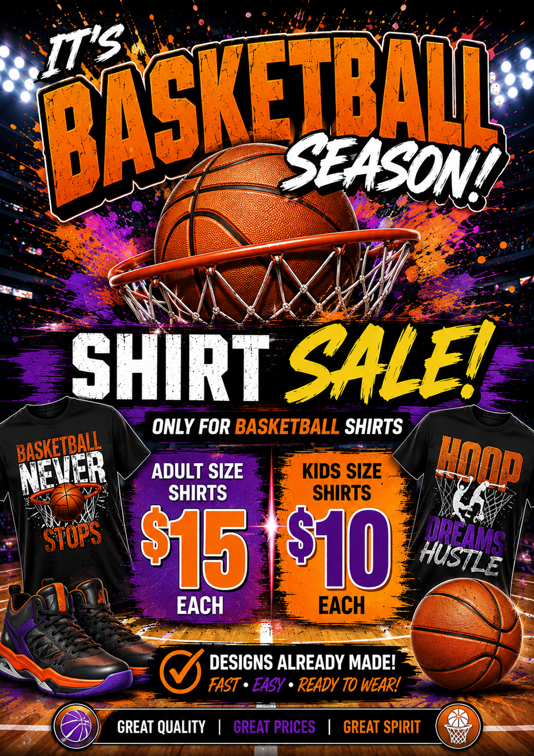 🏀 Basketball Shirt Designs – Game Day Ready! 🏀