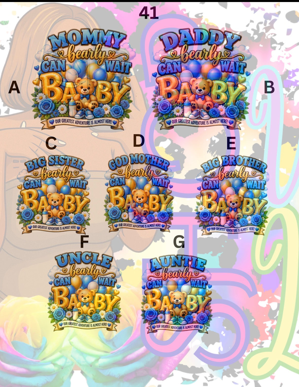 Baby Shower Shirt Designs