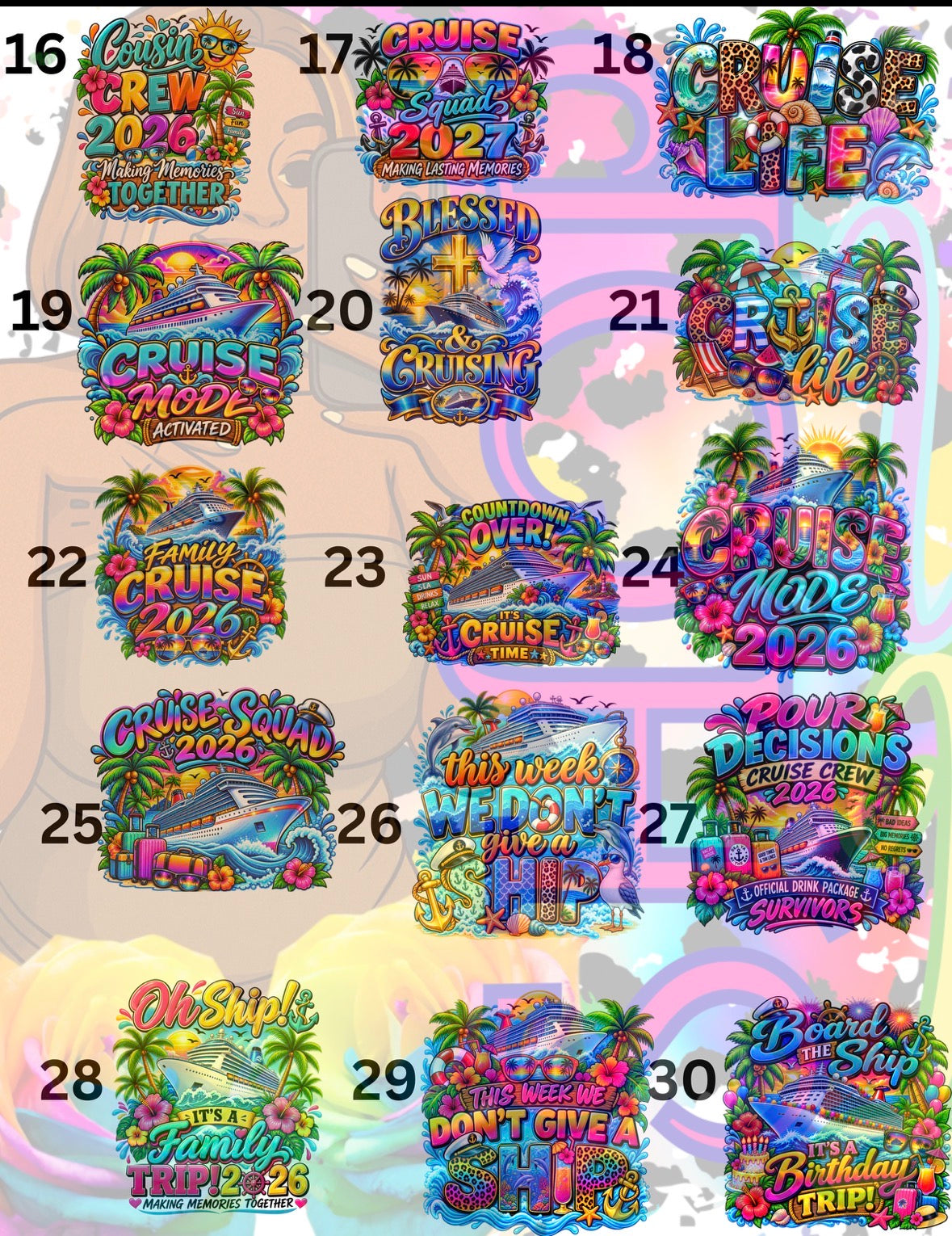 Family Reunion / Cruise Trip Shirt Designs