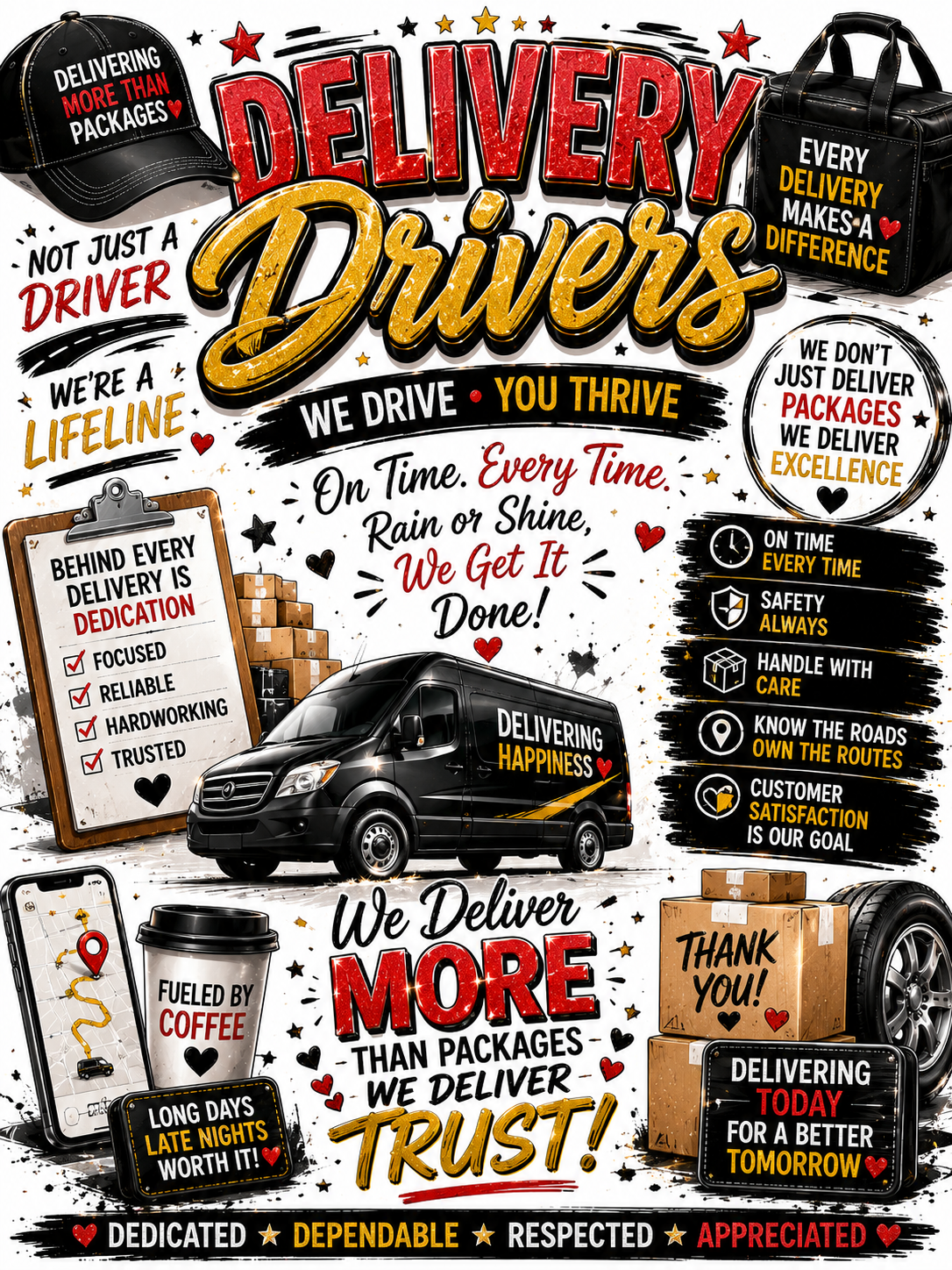 Delivery Driver Shirt Designs
