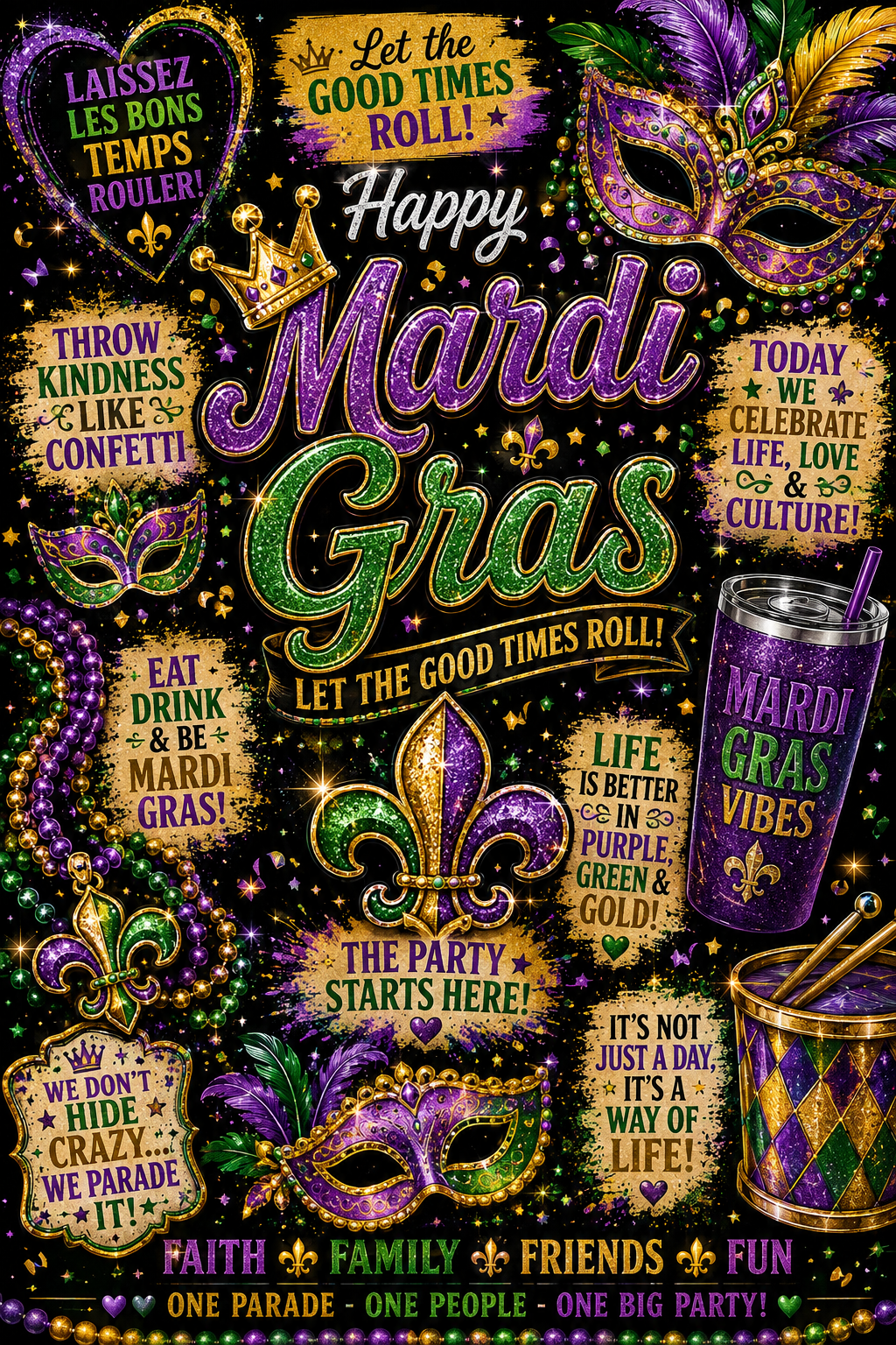 Mardi Gras Shirt Designs
