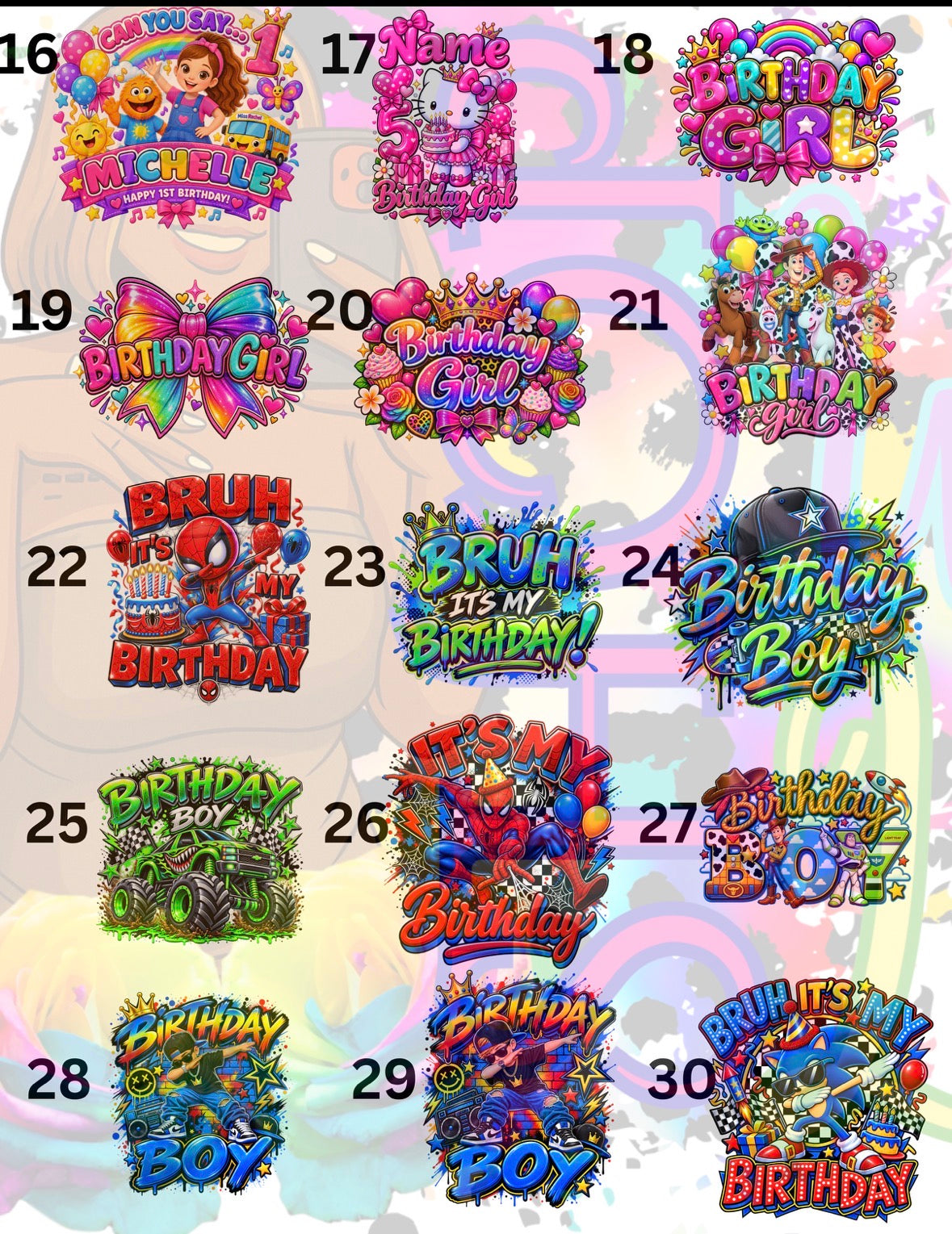 Birthday Shirt Designs