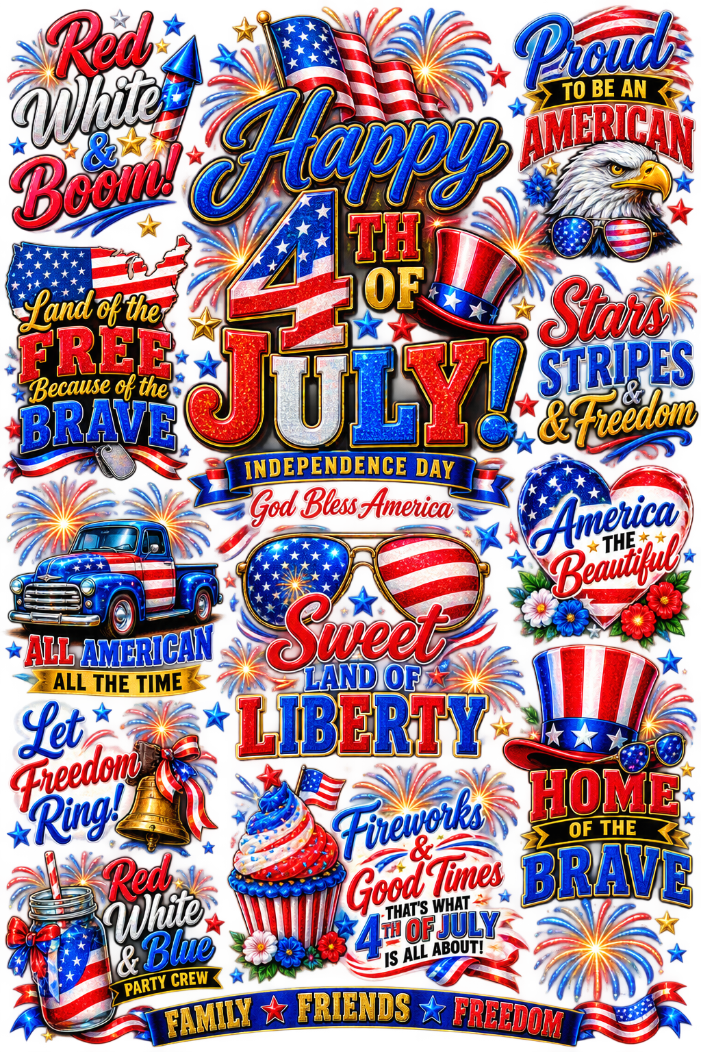 4th of July Shirt Designs