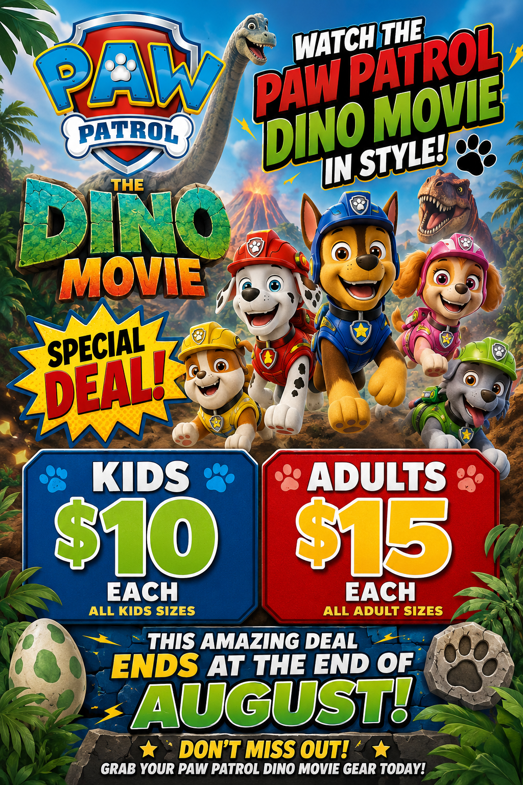 🐾🦖 PAW PATROL DINO MOVIE SPECIAL! 🦖🐾