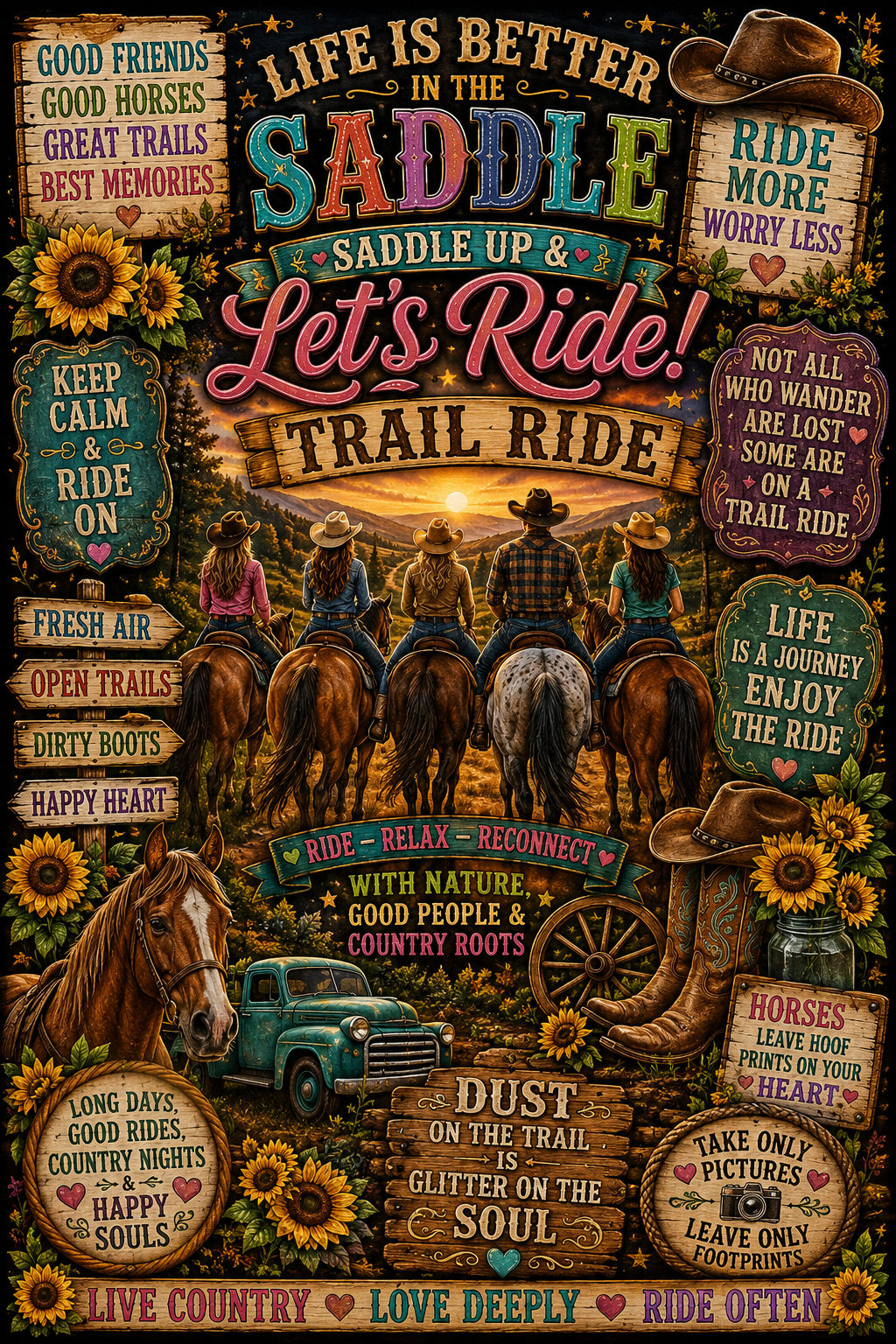 Trail Ride / Country Shirt Designs