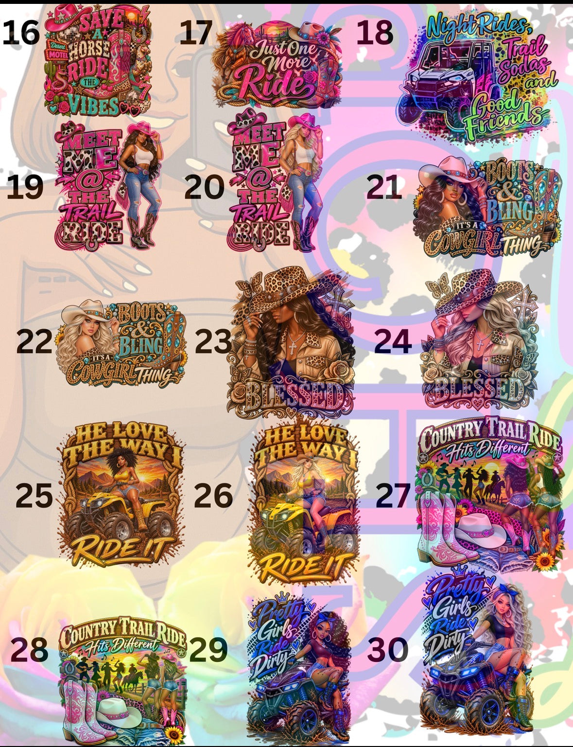 Trail Ride / Country Shirt Designs