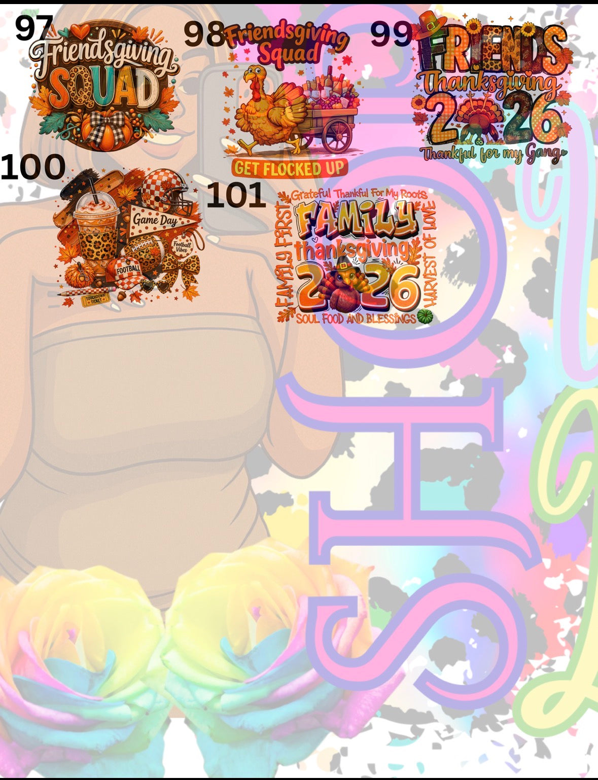 Fall / Thanksgiving / Halloween Shirt Designs