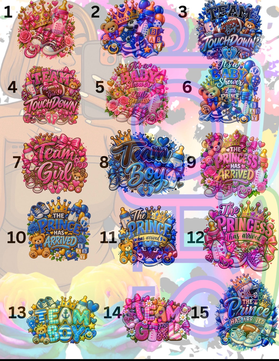 Baby Shower Shirt Designs