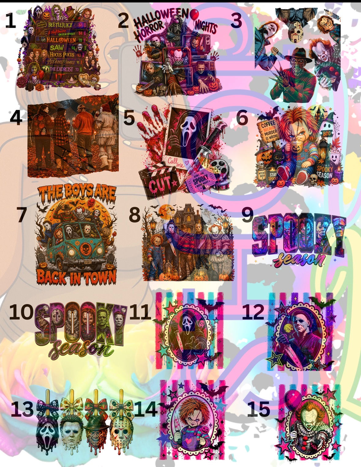 Fall / Thanksgiving / Halloween Shirt Designs