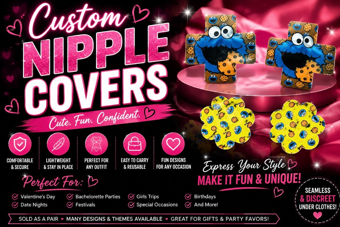 💕 Custom Sublimation Nipple Covers