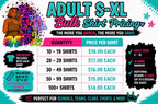 Adult Bulk Shirts S-XL