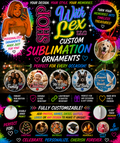 🎄 Custom Sublimation Ornaments
