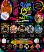 🎄 Custom Sublimation Ornaments