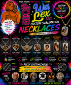 💎 Custom Sublimation Necklaces