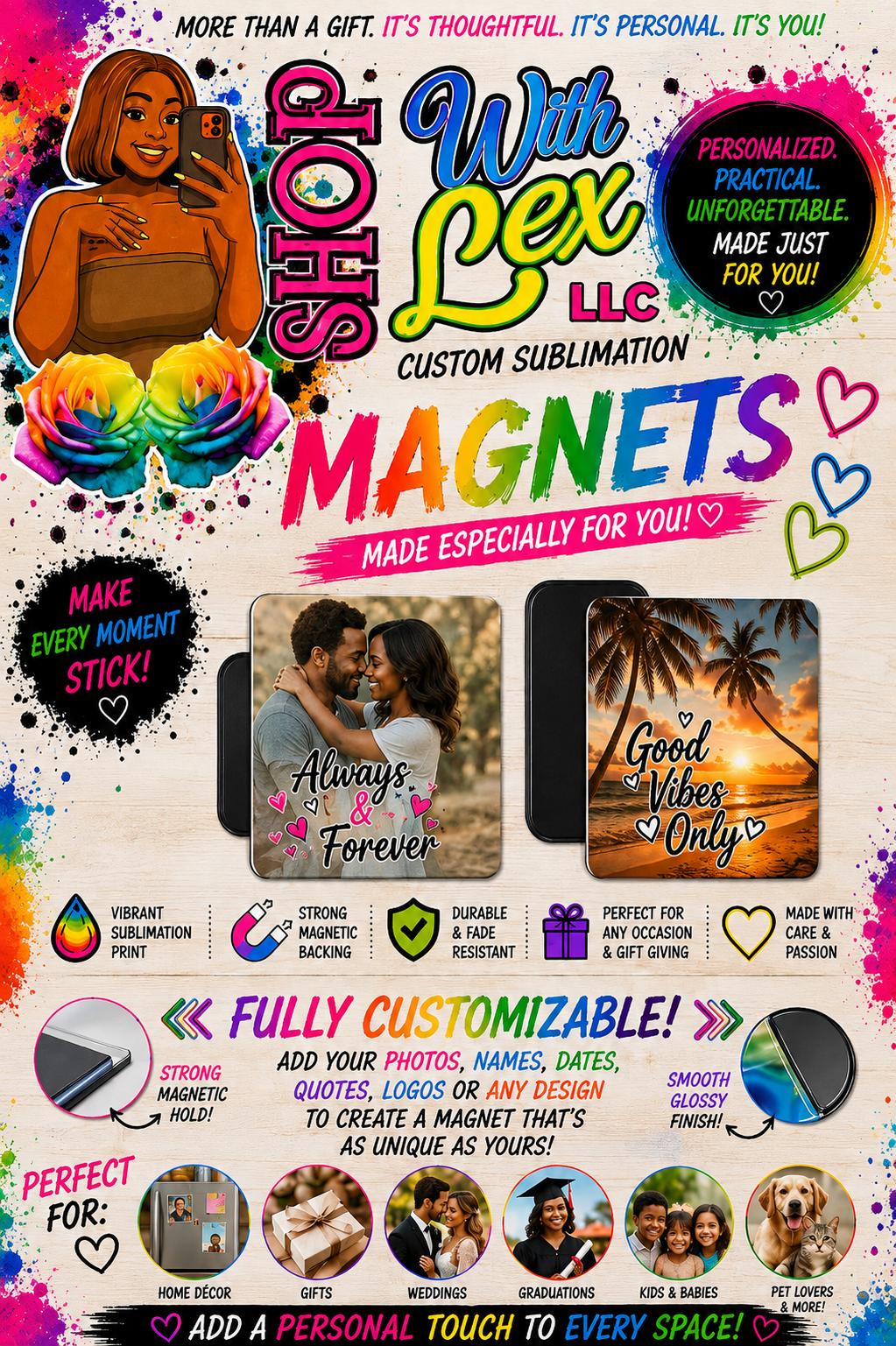 🧲 Custom Sublimation Magnets