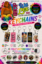 🔑 Custom Sublimation Keychains