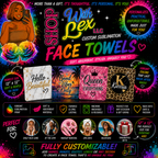 🧼 Custom Sublimation Face Towels — 12” x 12”