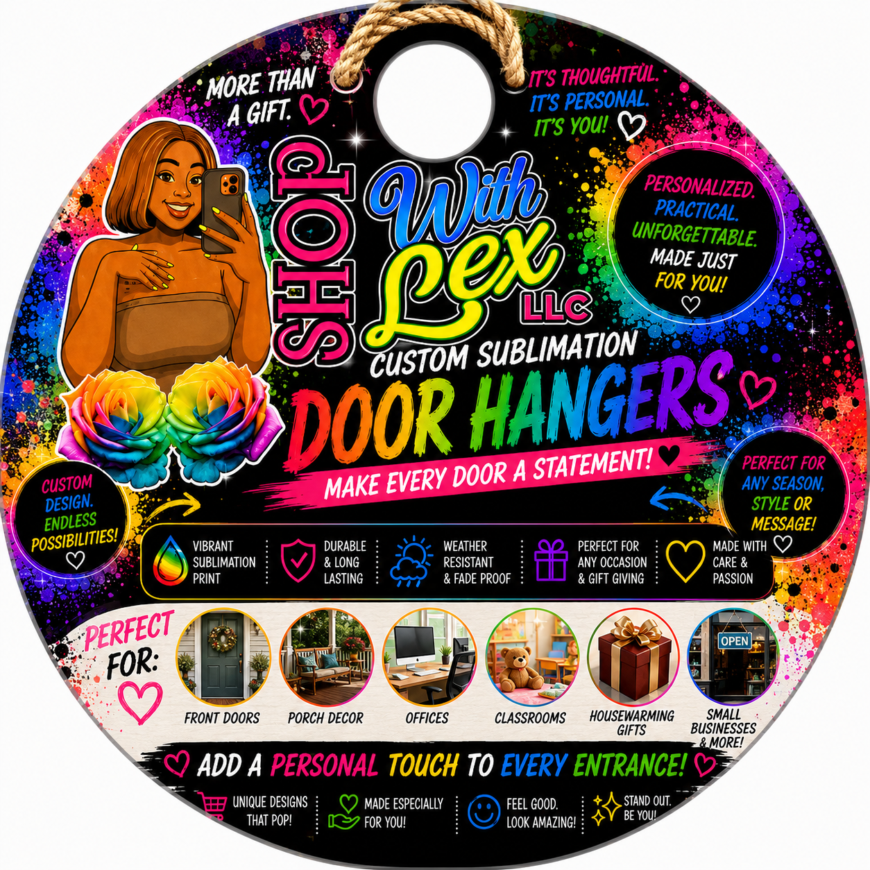 🚪 Custom Sublimation Door Hangers