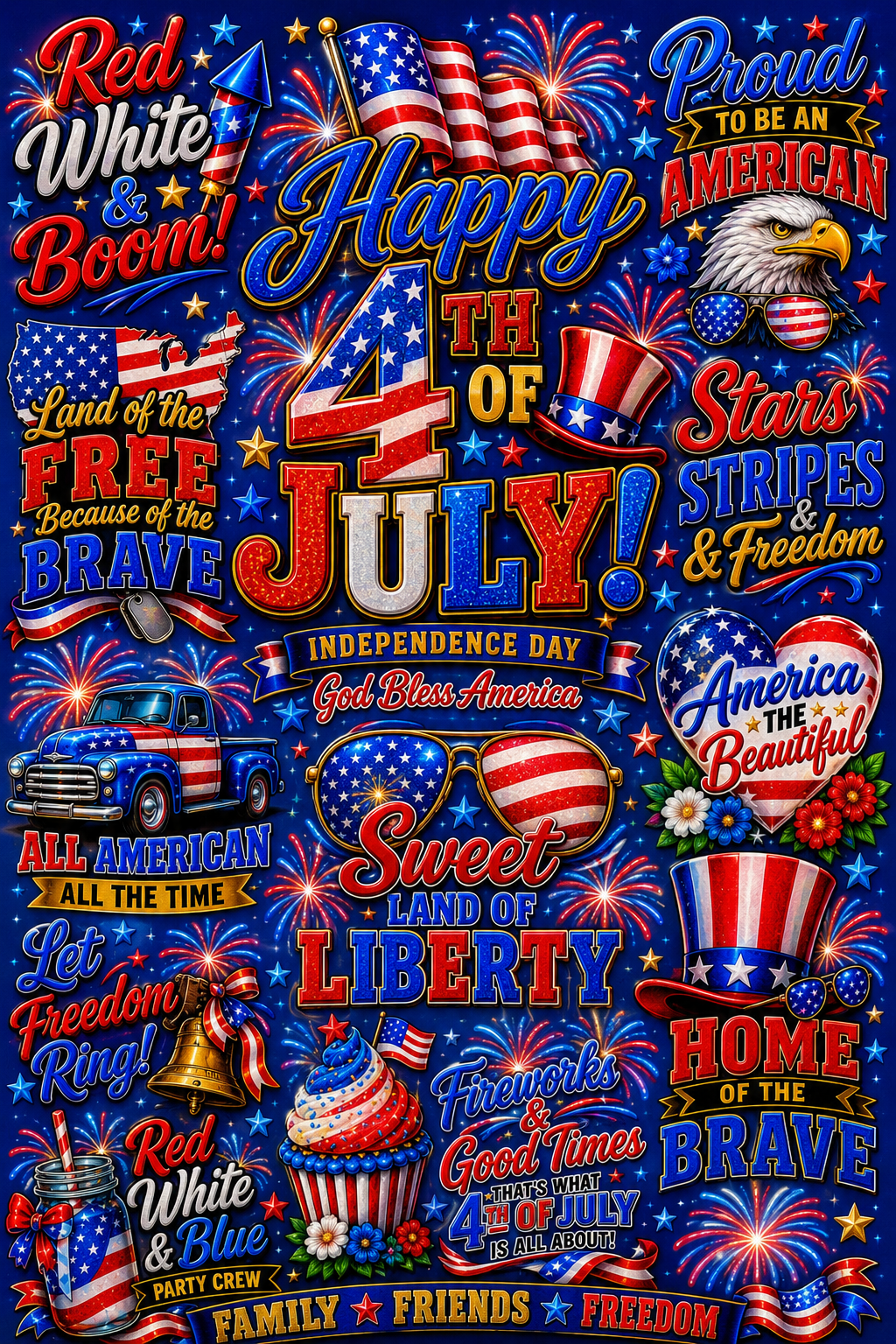 4th of July Shirt Designs