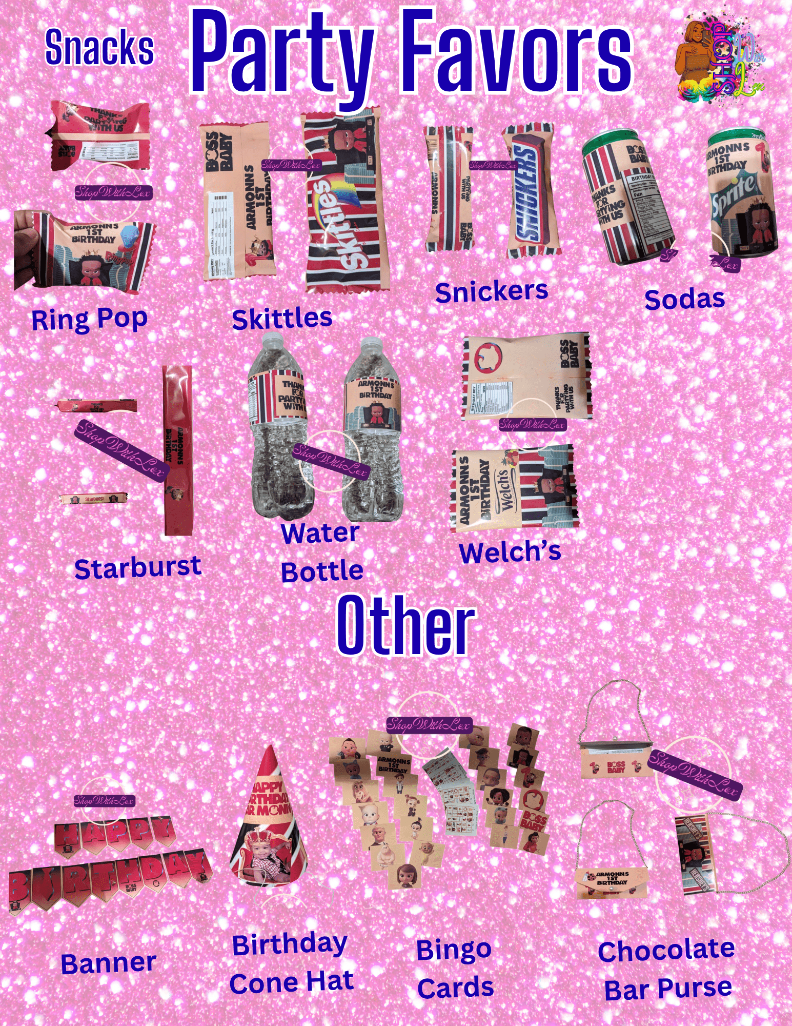 Jumbo Package Party Favor - ShopWithLexLLC